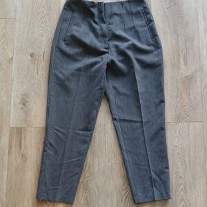 Zara Men's Charcoal Dress Pants Xl Pleets